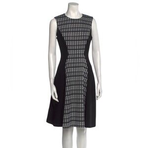 NWT LILA ROSE Virgin Wool Seamed Contrast Dress